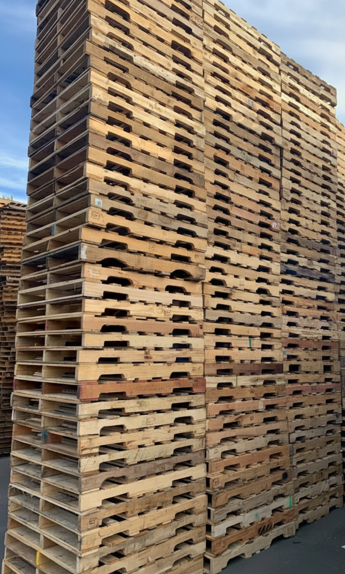 Grade A 48x40 Pallets Stacked