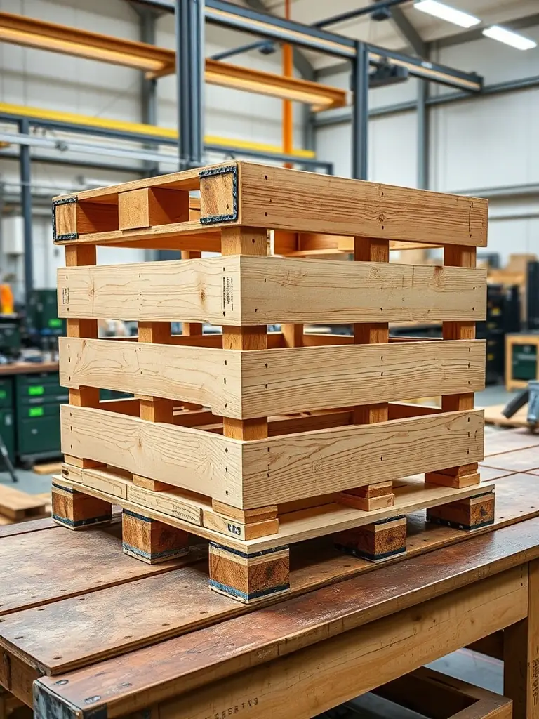 An image of a custom-designed pallet, highlighting unique features and specifications tailored to a client's specific needs, showcasing the company's ability to provide bespoke pallet solutions, for the Express Pallet Collection website.