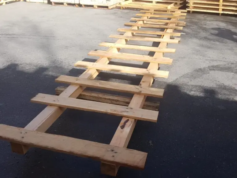 Custom long wooden pallet built to size